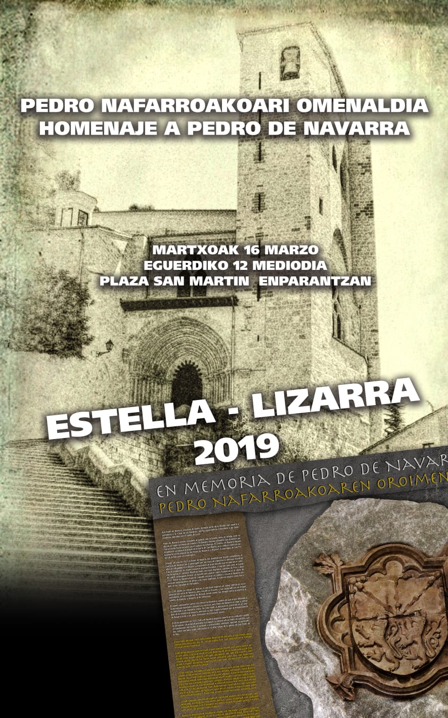 Homenaje a Pedro de Navarra en Lizarra